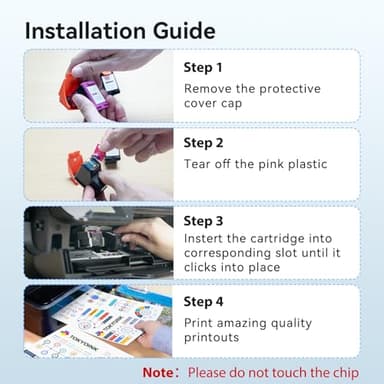 67XL Ink Cartridges Compatible for HP67 HP Ink 67 Black/Color Combo Pack Compatible for DeskJet 2855e 2827e 2800e 4255e 2755e 2700e 2852e 2700 4155e 2734e 4227e Envy 6000 6055e 6400 6455e Printer Ink - Image 7