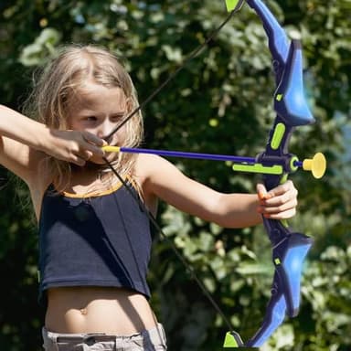 2 Pack Bow and Arrow Set for Kids, Light Up Archery Set with 14 Suction Cup Arrows, Archery Targets Outdoor Games for Kids Ages 4-8 8-12, Birthday Gifts Toys for 5 6 7 8 9 10 11 12 Year Old Boys Girls - Image 2