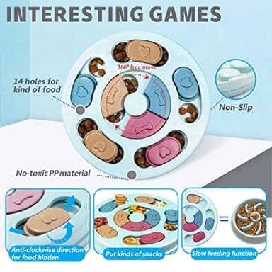 Joansan Interactive Dog Puzzle Toys - Mentally Stimulating Treat Dispenser for Training Small, Medium & Large Dogs - Image 2
