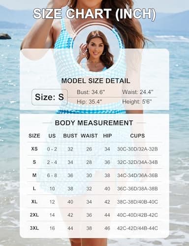 Blooming Jelly Women's High Waisted Bikini Sets Tummy Control Swim Skirt Two Piece Swim Suit 2025 Retro Swimsuit(Army Green,Medium) - Image 6