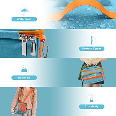 Sun3drucker Carrying Case for Toniebox Starter Set and Tonie Figures, Carrying Travel Bag for Toniebox 2 Accessories,Headphones and Charging Station, Portable Storage Bag (Blue) - Image 5