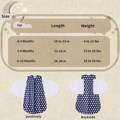 GUNTAIL Newborn Sleep Sack Baby Swaddle,3-Way Adjustable Wearable Blanket,100% Rayon Cotton Swaddling sleeping bag. (Dinosaur&Hexagon, 0-3 Months) - Image 5