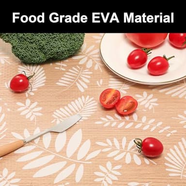 Cooyes Shelf Liners for Kitchen Cabinets Waterproof & Oil-Proof Kitchen Cupboard Mats Non-Slip Drawer Mats EVA Material Non Adhesive Fridge Liner for Shelves - Image 5