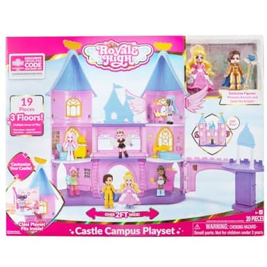 Royale High Castle Campus Playset - (2) Exclusive Dolls, 3 Floors to Explore with 360° Play - 19 Accessories - Virtual Item Code Included - Ages 5+ - Image 3
