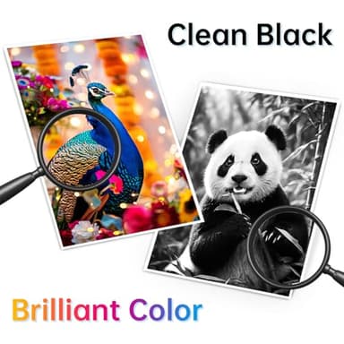 65XL 65 Ink Cartridges Black/Color Combo Pack Replacement for HP Ink 65 Compatible for HP Envy 5055 5000 5070 5052 5014 DeskJet 3755 3772 3752 3722 2600 2622 AMP Series Printer (1 Black, 1 Tri-Color) - Image 4