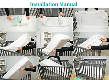 American Baby Company Waterproof Fitted Crib Mattress Protector 52" x 28" - Quilted, Noiseless, Soft & Breathable Crib & Toddler Mattress Pad Cover - Image 5