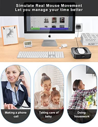 Meatanty Mouse Mover Undetectable, Super-Silent Mouse Jiggler Device Move Randomly, Automatic Wiggler Shaker Giggler, Adjustable Interval Timer, Keep Computer Laptop Active for Office Home Remote Work - Image 8