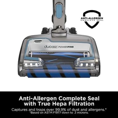 Shark IZ462H Vertex Ultra Lightweight Cordless Stick Vacuum with DuoClean PowerFins, Crevice, Pet Multi-Tool, Anti-Allergen, Brush, Removable Handheld, Flex, 60 min Runtime, Blue, MultiFLEX - Image 12