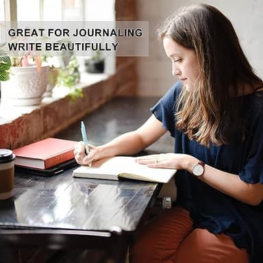 LINFANC Gel Pens, 10 pcs Medium Point 0.7mm, Gradient Color, Black Ink, Retractable Design, Aesthetic Pens for Journaling, School Supplies, Office Supplies - Image 5