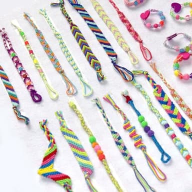 Friendship Bracelet Making Kit toys ,ages for 8 9 10 11 12 Year Old Girls, Kids Travel Activity Set,diy kit,Arts and Crafts Bracelets String Maker Kit ,Great Christmas Birthday Gifts (lt blue-blue) - Image 7