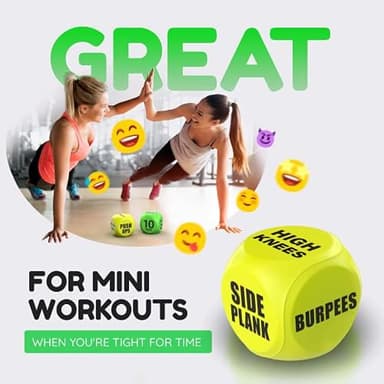 TidyFriend Exercise Dice – 6 Sided Foam Workout Dice for Teens & Adults, Fun Fitness Equipment for Solo or Group Classes, Home Gym Use – Great Workout Equipment & Gifts for Gym Lovers (Yellow - Image 6