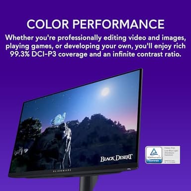 Alienware AW2725DF OLED Gaming Monitor - 26.7-inch Quantom-Dot WQHD (2560x1440) 360Hz 0.03Ms Display, AMD FreeSync Premium Pro, HDMI/DP/USB 3.2 Gen1, Height/Tilt/Swivel/Pivot Adjustability - Black - Image 7