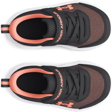 Under Armour Girls' Infant Assert 10 Alternate Closure, (103) Anthracite/White/Flare Orange, 6K, US - Image 4