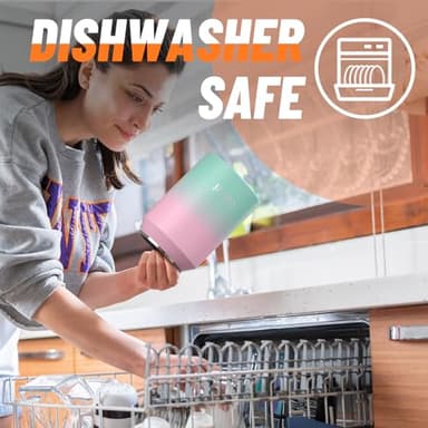 Cafezi Insulated Water Bottle 64 oz, Stainless Steel Water Bottles with Flip Straw and Top Handle, Leak Proof, Iced for 34 Hours, Vacuum Insulated Water Bottle for Home, Office, Hiking, Car - Image 5