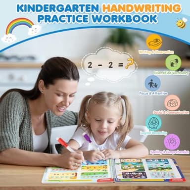 Preschool Learning Activities Kindergarten Workbooks, Toddler Alphabet Learning Educational Toys for 2 3 4 5 Year Old, Pre k Montessori Handwriting Practice, Tracing Activity Books for Kids Ages 3-8 - Image 3