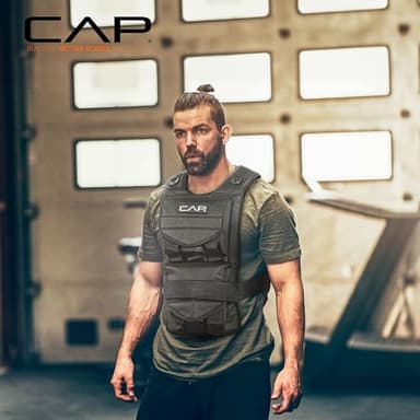 CAP Barbell Adjustable Weighted Vest, 50 lb, Black - Image 7