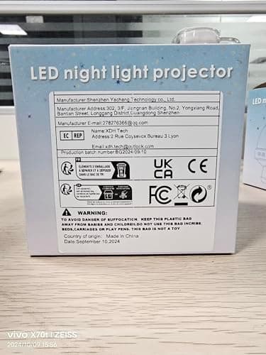 YACHANCE Kids Sound Machine with Night Light Projector,29 Soothing Sounds Baby Night Light Star Projector for Kids Room,White Noise Machine for Baby Sleeping Soother,Nursery Lamp,Bedroom Decor - Image 7