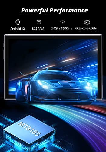 Dragon Touch Notepad 102 Android Tablets with 128GB ROM, 8GB RAM, Octa Core 2.0GHz, Android 12 Tablets, 10 inch IPS HD Display, 13MP Camera, 2.4Ghz & 5G WiFi, GPS - Compatible Docking Keyboard - Image 4