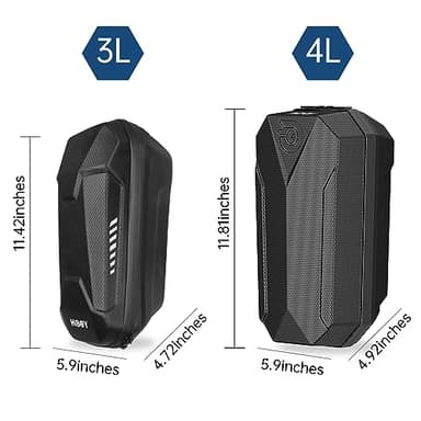 Hiboy Scooter Storage Bag, 4L Large Capacity Handlebar Bag, Front Hanging Bag for Electric Scooter/Electric Bike, For Carrying Chargers, Phone, Keys with Waterproof Hardshell EVA Material - Image 6
