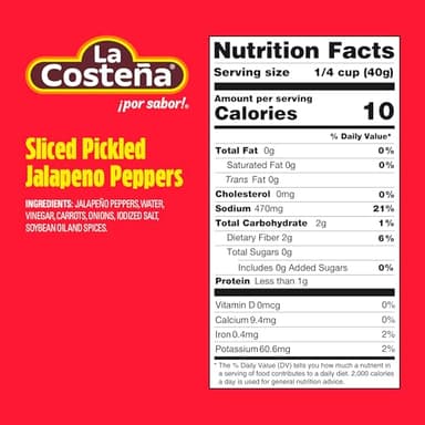 La Costeña Sliced Jalapeno Peppers - Pickled Jalapenos - Jalapeno Pepper - Hot Peppers for Mexican Food, Guacamole, Spicy Nacho & Taco Toppings, Enchiladas & Salsa - 12oz, 12 Pack Canned Jalapenos - Image 2