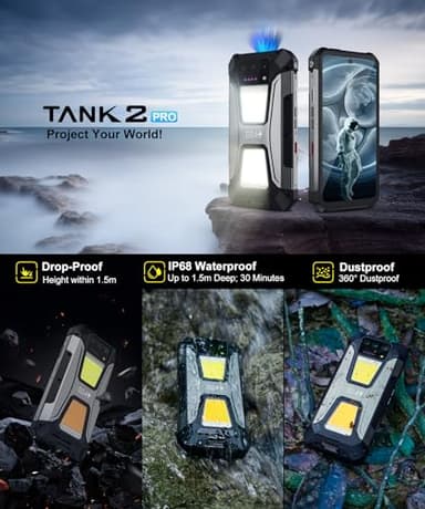 8849 Tank 2 Pro Rugged Smartphone Unlocked, 24+512GB/1TB Android 14 Rugged Cell Phone with Projector, 6.79’’ 4G Waterproof Mobile Phones 23800mAh, Fingerprint/Dual Sim/OTG/GPS/Face ID - Image 7