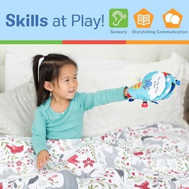 Melissa & Doug K's Kids Itsy-Bitsy Spider 8-Page Soft Activity Book for Babies and Toddlers - Cloth Baby Book And Sensory Toy With Textures To Grasp And Pages To Play Peekaboo, Ages 1 Month+ - Image 5