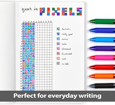 Pentel EnerGel-X Retractable Liquid Gel Pen 0.5mm Needle Tip Black Ink, Box of 12 (BLN105-A - Image 4