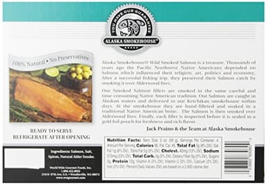 Alaska Smokehouse Jumbo Smoked Salmon (8 Oz), 3Count Variety Pack - Image 4