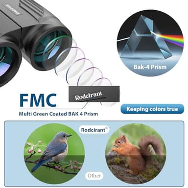 20x25 High Powered Binoculars for Adults and Kids,Compact HD Waterproof Binoculars Durable and Clear BAK4 Prism FMC Lens,Suitable for Bird Watching,Sightseeing and Outdoor Sports - Image 5