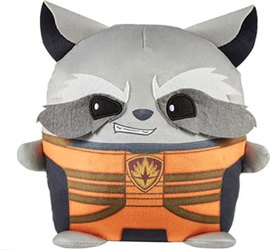 Mattel Marvel Cuutopia 10-inch Rocket Raccoon Plush Character, Super Hero Soft Rounded Pillow Doll, Collectible Toy for Kids & Fans Ages 3 Years Old & Up - Image 1