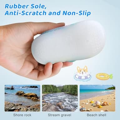 ihuan Baby Infant Water Shoes Girls Boys Swim Beach Pool Summer Toddler Sandals Kids Wide Toe Barefoot Quick Dry Non-Slip Breathable for Surf River Green - Image 6