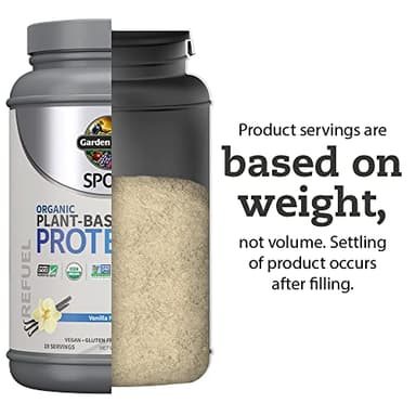 Garden of Life Organic Vegan Protein Powder with Probiotics, BCAAs, NSF Certified, Gluten Free & Sport, Non GMO, Sport Protein Powder, 19 Servings, Vanilla - Image 4