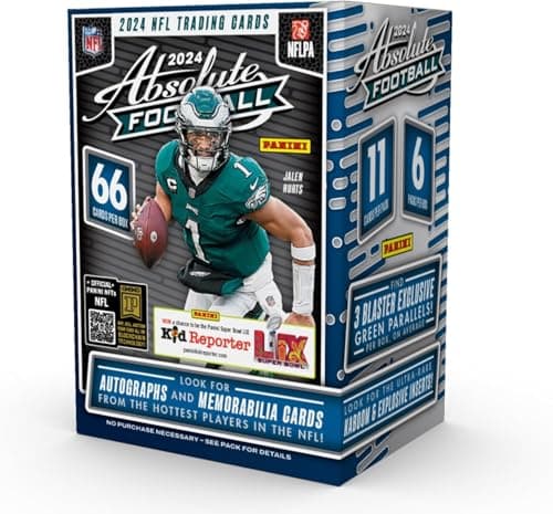 2024 Panini Absolute Football 6-Pack Blaster Trading Card Box (Jayden Daniels, Drake Maye, Bo Nix, Caleb Williams Possible Rookies) - Image 1