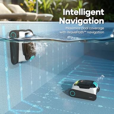AIPER Scuba N1 Cordless Robotic Pool Cleaner, Wall & Waterline & Floor Cleaning, Smart Navigation, Superior Mobility, Four Cleaning Modes for Inground Pools up to 1600 sq.ft (Renewed) - Image 5
