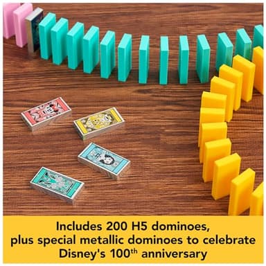 Spin Master Games Disney 100th Anniversary H5 Domino Creations 200 Dominoes & Accessories Domino Artist Lily Hevesh, Disney Gifts Dominoes Set for Adults & Kids Ages 5+ - Image 4