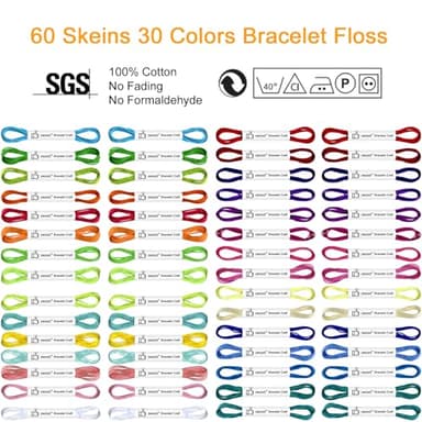 Friendship Bracelet Making Kit toys ,ages for 8 9 10 11 12 Year Old Girls, Kids Travel Activity Set,diy kit,Arts and Crafts Bracelets String Maker Kit ,Great Christmas Birthday Gifts (lt blue-blue) - Image 3