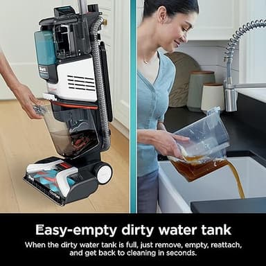 Shark CarpetXpert with StainStriker Upright Carpet, Area Rug & Upholstery Cleaner with Pet Mess Extractor Tool, Perfect for Pets, Carpet Shampooer, 3 Cleaning Tools, Cleaning Solutions, White, EX201 - Image 7