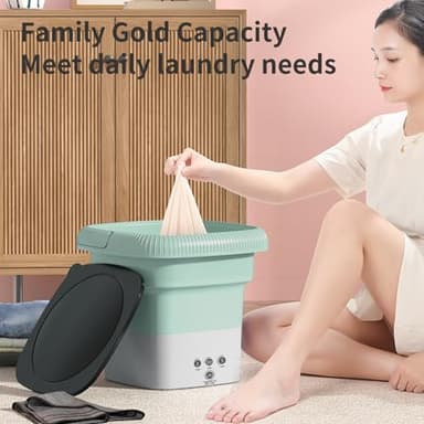 Portable small washing machine,13L Capacity Foldable Washer - Image 5