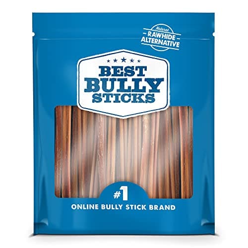 Best Bully Sticks 6 Inch Thin Bully Sticks - 24 Count (Pack of 1) - Natural, Easily Digestible, 100% Grass-Fed, Grain and Rawhide Free - Image 1
