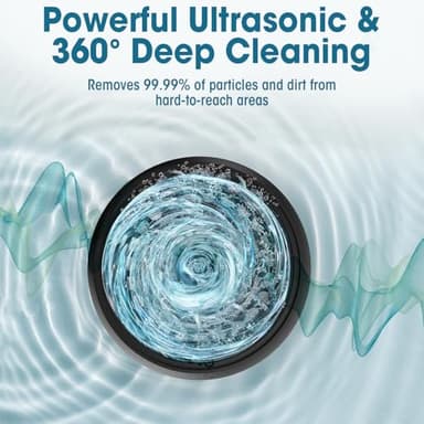 Dental Ultrasonic Retainer Cleaner Machine: Nicwell 200ML Dental Cleaning Pod for Denture, Mouth Guard, Night Guard, Braces, Tray, Aligner 45kHz Cleaner with Protection Design & Digital Timer - Image 2