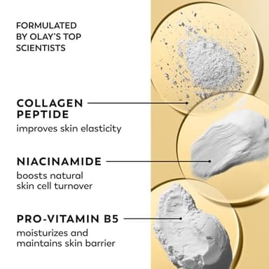 Olay Collagen Peptide Face Moisturizer, Firming Cream for Women, Fragrance-Free, Non-Greasy - Hydrating, Anti-Aging, Anti-Wrinkle, Smooth Fine Lines, Plumping Skin Care - Niacinamide, 1.7 Oz - Image 3