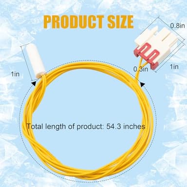 DA32-00006J Refrigerator Temperature Sensor Compatible with Samsung Refrigerators RF27T5501SG/AA, RF28T5101SR/AA, RF27T5241SR/AA and RF27T5201SG/AA, 2-Pack - Image 2