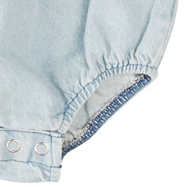 Wranglerbaby-boysWestern Long Sleeve Denim Bodysuit - Image 2