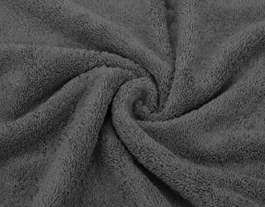 American Soft Linen Luxury 6 Piece Towel Set, 2 Bath Towels 2 Hand Towel 2 Washcloths, 600 GSM 100% Cotton Turkish Towels for Bathroom, Dark Gray Towel Sets - Image 7