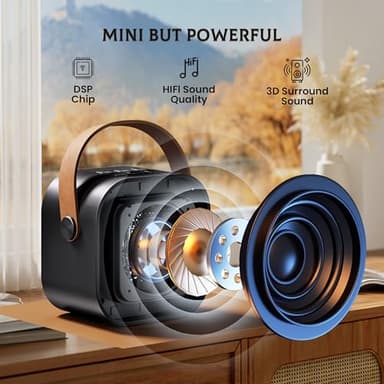 IROO Mini Karaoke Machine for Kids, 2025 TOP Toys Birthday Gifts Ideas for Girls Ages 4, 5, 6, 7, 8, 9, 10, 12+ Years Old, Portable MP3 Player with 2 Wireless Mics for Party - Image 2