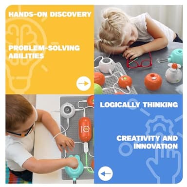 Science Kits for Kids - STEM Kits for Kids, Electronics Exploration Kit, Over 420 Projects, 35 Circuit Parts, STEM Educational Toy Gifts for Kids Boys Girls Ages 3 4 5 6 7 8 9 10 11 12 - Image 4