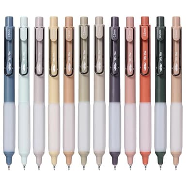 Mr. Pen- Retractable Gel Pens with Case, 12 Pack, Colorful Ink, 12 Refills, Gel Pens Fine Point 0.5mm, Retractable Pens - Image 8