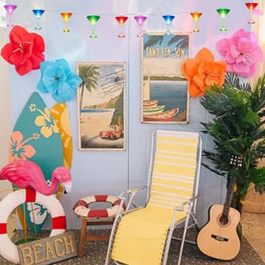 Bokoiuu 8.5FT Bar Decor Cocktai String Lights, Multicolor Cocktail Lights with 14 3D LED Cocktail Lights, Party Cocktail String Lights for Indoor Outdoor Birthday Wedding Decorations, White Wire - Image 6