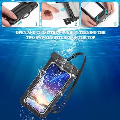 Up to 8.3" 12 Pack Multicolor Universal Waterproof Phone Pouch, Large Phone Waterproof Case Dry Bag, Protection Level: IP68, Outdoor Sports for Apple iPhone,Samsung,and More, Multicolor 12 Pack - Image 6