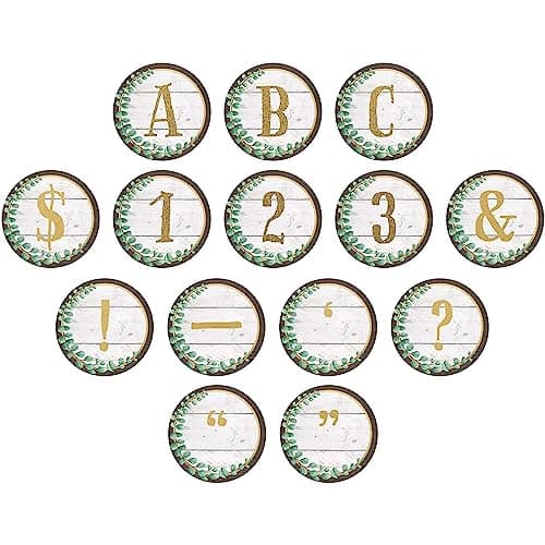 Teacher Created Resources Eucalyptus Circle Letters (TCR8726) - Image 1